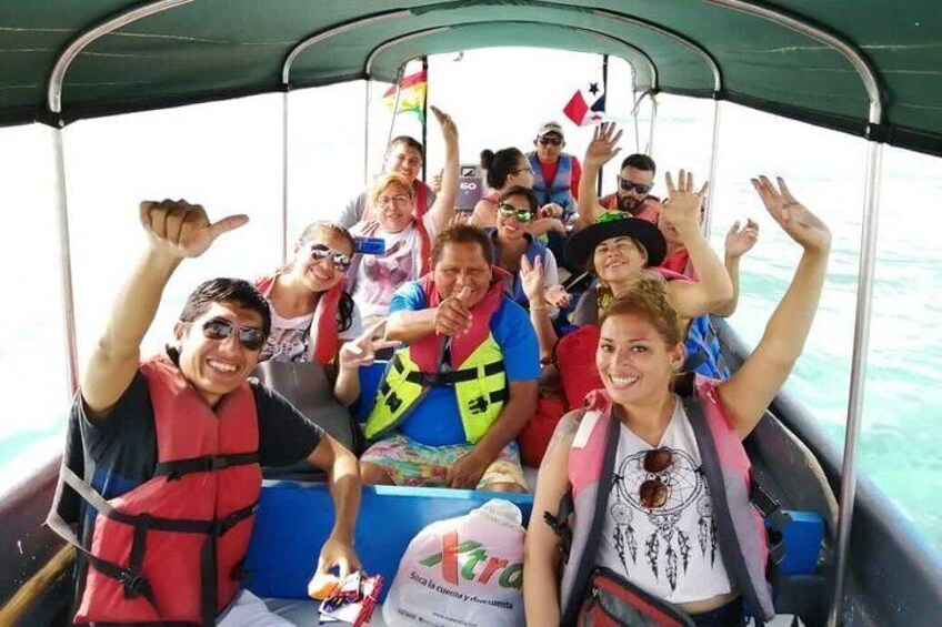 Day Tour guests excited to head to the next island