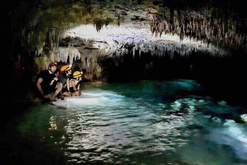 PRIVATE Cenote Exploration Caving Tour - Mayan culture & ancient fossils & FUN!