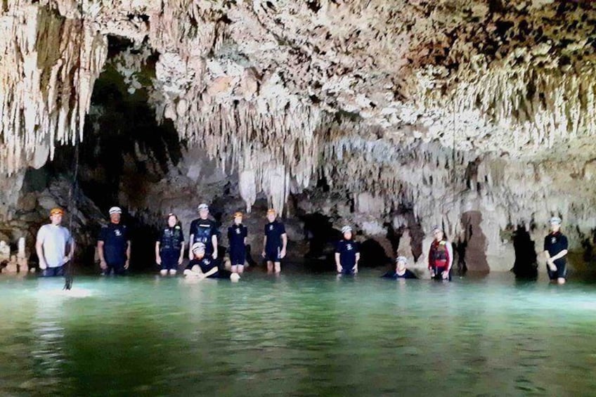 PRIVATE Cenote Exploration Caving Tour - Mayan culture & ancient fossils & FUN!