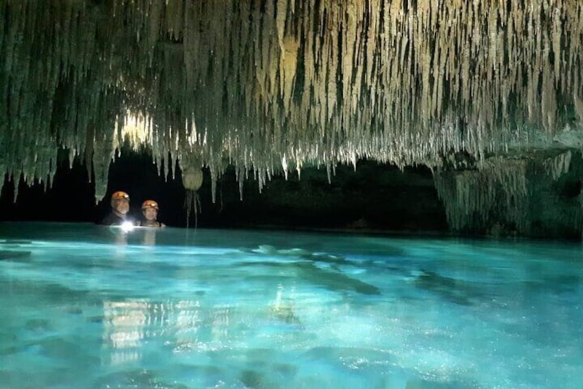 PRIVATE Cenote Exploration Caving Tour - Mayan culture & ancient fossils & FUN!