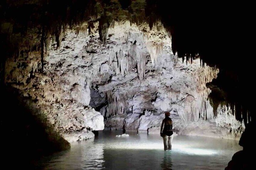 PRIVATE Cenote Exploration Caving Tour - Mayan culture & ancient fossils & FUN!