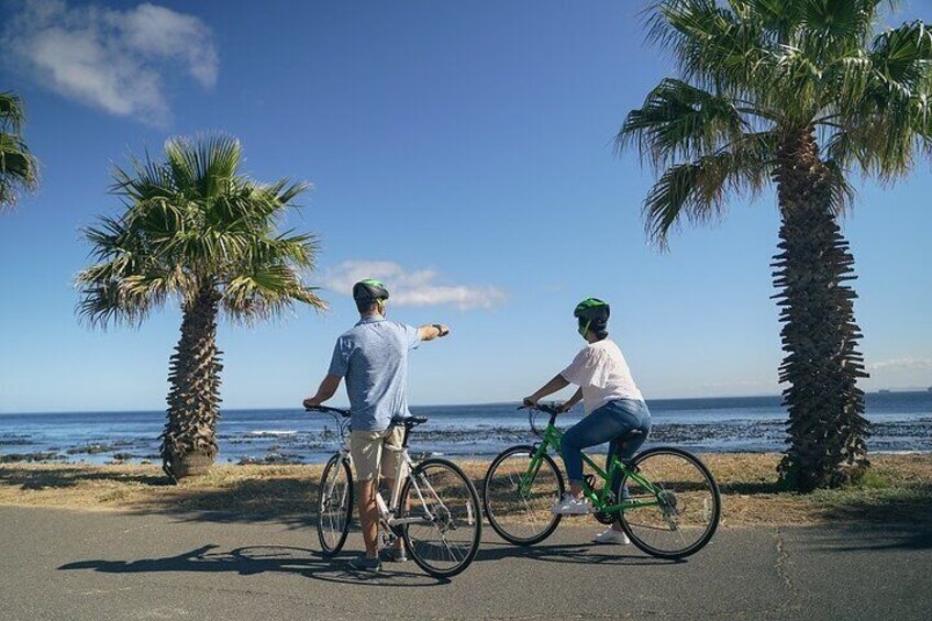 Ocean views along the promenade cycle