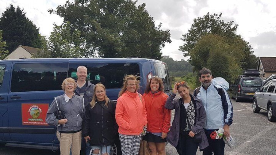 A tour arrives at Caerleon.