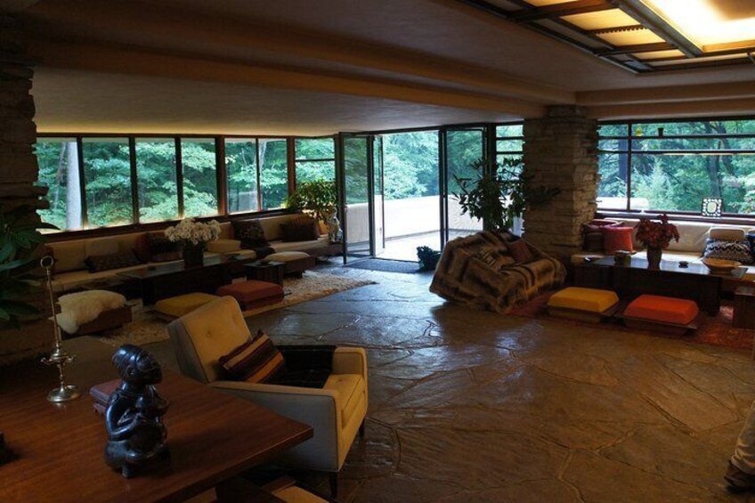 The Living Room - spacious and in-harmony with its environment.