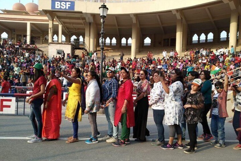 Wagah border ceremony area