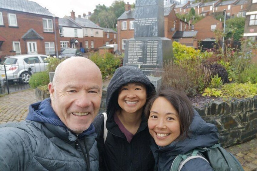 These two lovely ladies from San Francisco enjoyed visiting the muarals in the Bogside, Thanks John.