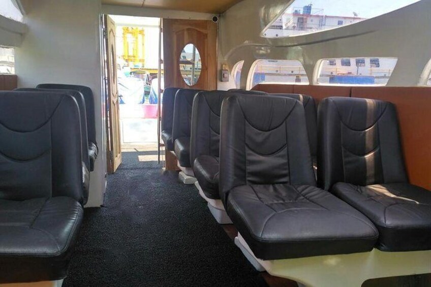 Speed boat interior Bintang Komodo Tours