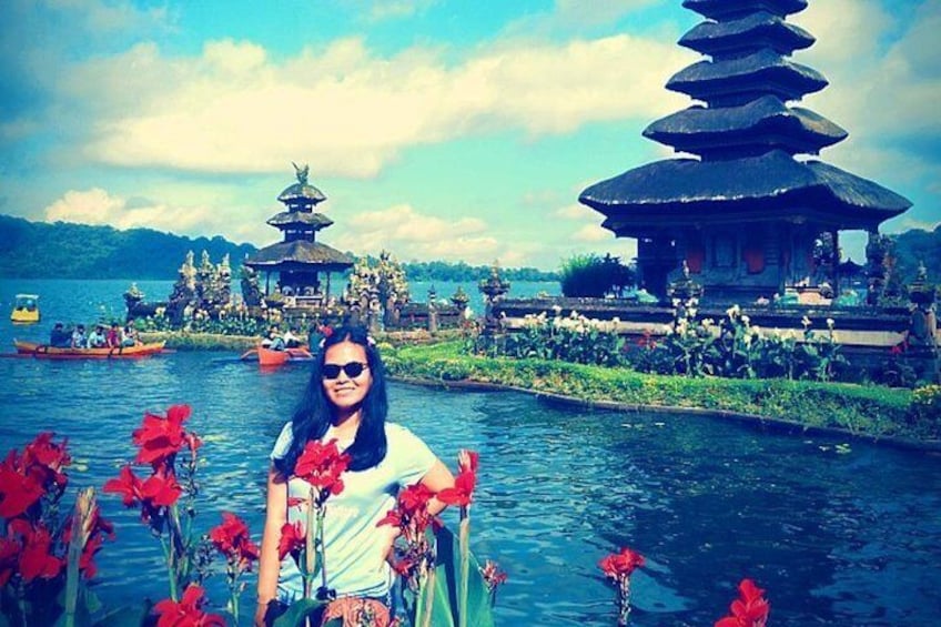 The Handara Gate, Beratan Lake Temple with Banyumala Waterfall