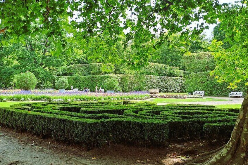 Baroque garden in Nieborów