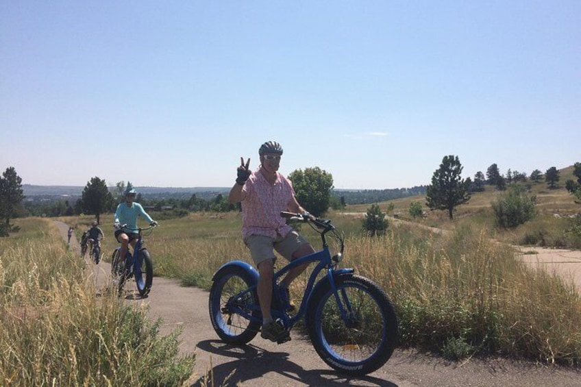 Heading up to NCAR for the awesome downhill return ( Private tour only)