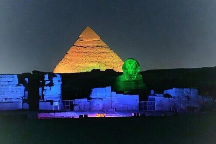 Giza Pyramids Evening Sound and Light Show from Cairo