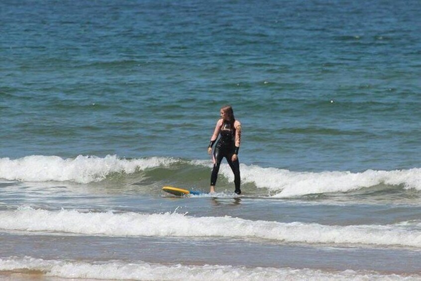 Surfing lesson at Agadir Beach