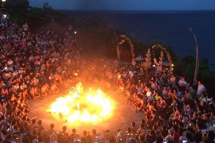 Privé Uluwatu-tempel en Kecak Fire Dance-avondtour in de baai van Jimbaran