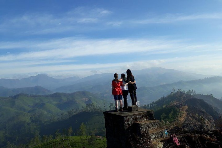 Mountain Hiking through Munnar Tea Plantation