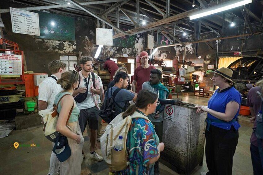 inside tea factory