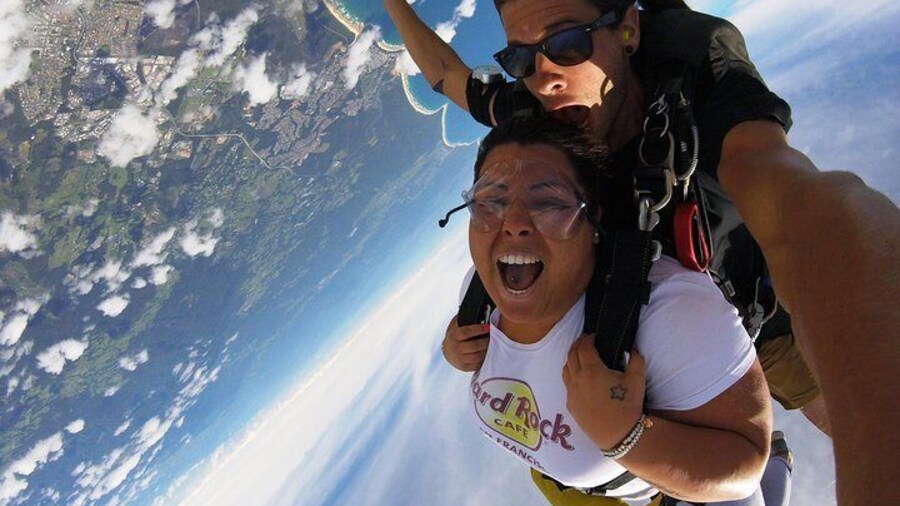 Coffs Harbour Ground Rush or Max Freefall Tandem Skydive on the Beach