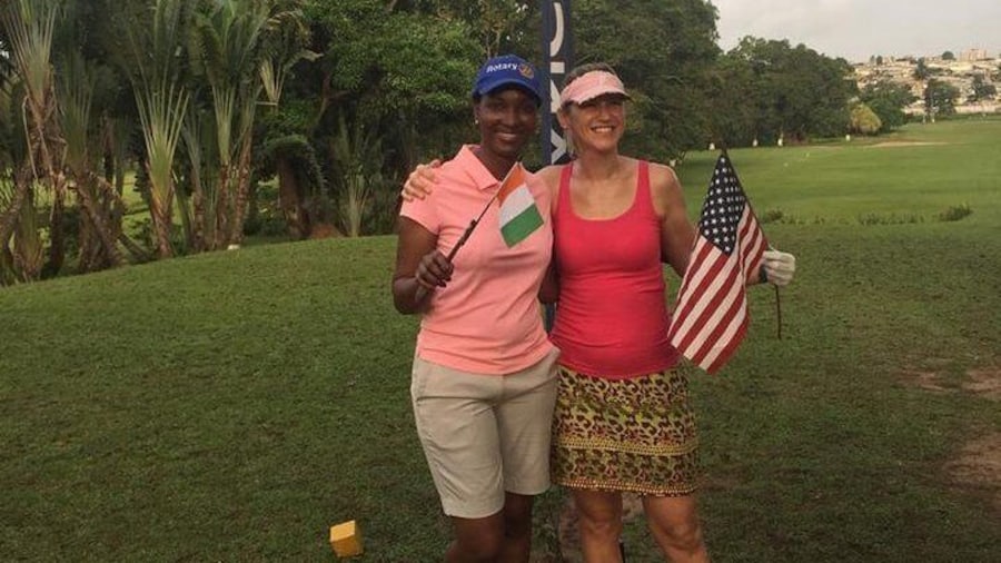 English or French conversation during your round!