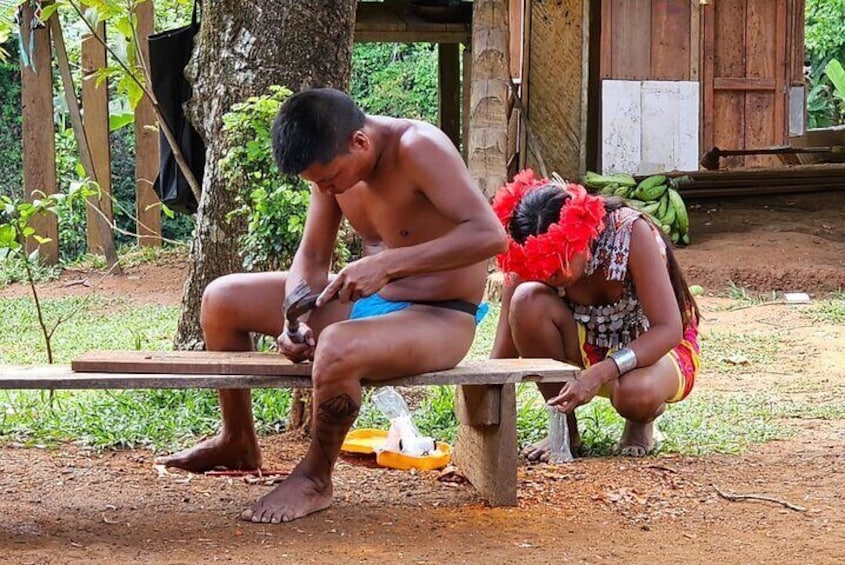  Embera Tribe, Rainforest walk and waterfall tour