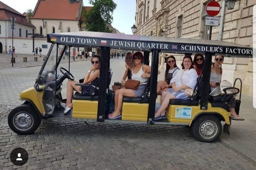 Krakow: Guided City Tour by Golf Buggy (with hotel pickup)