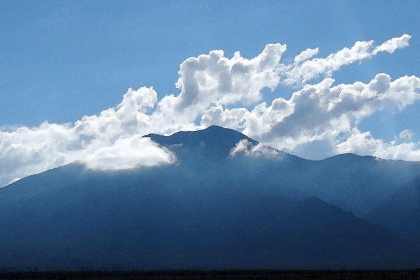 Taos Mountain, your stunning background.