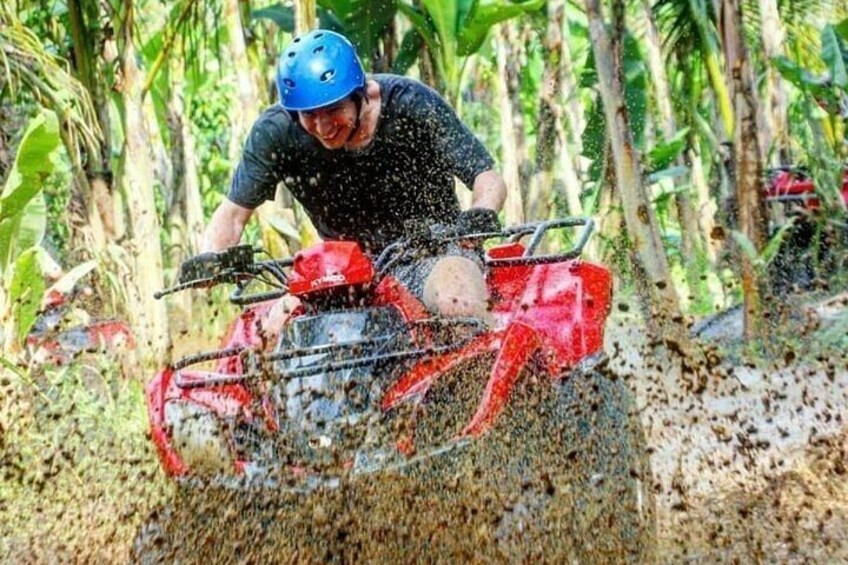 Bali ATV Quad Adventure - Ubud Monkey Forest and Waterfall