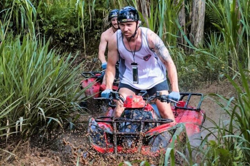 Bali ATV Quad Adventure - Ubud Monkey Forest and Waterfall