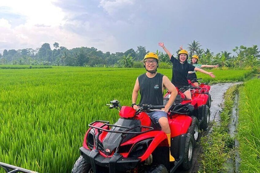 Bali ATV Quad Adventure - Ubud Monkey Forest and Waterfall