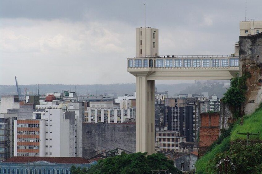 Elevador Lacerda nowadays with Ivan Bahia Guide's cultural heritage discovery of Salvador da Bahia (first Capital of Brazil) 500 years in 1 day