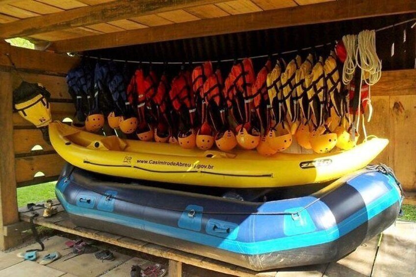 The rafting equipment