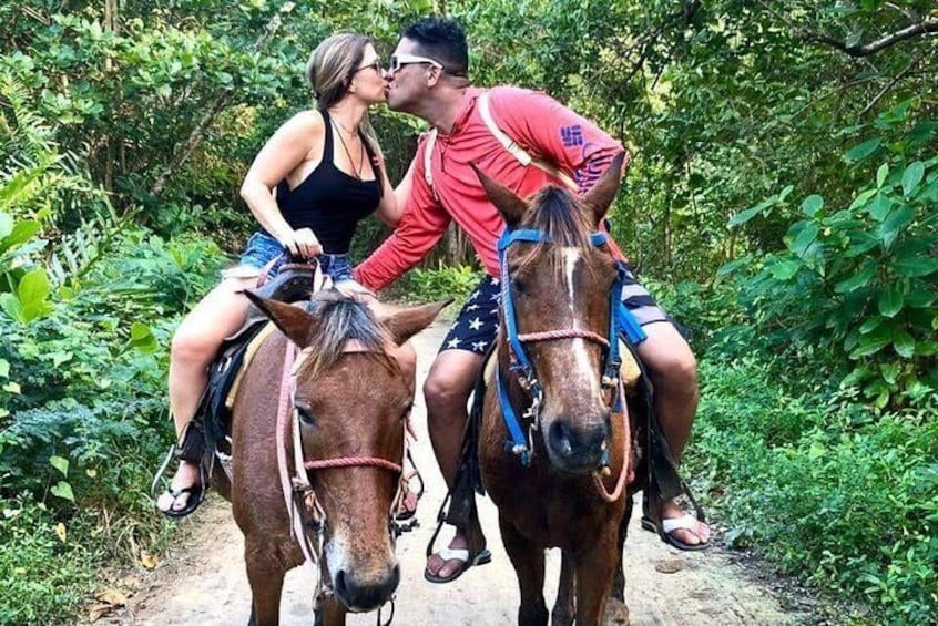 Horseback riding on the beach punta cana