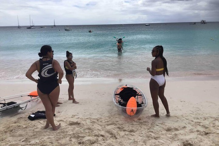 Carlisle Bay Clear Kayak Shipwreck Tour