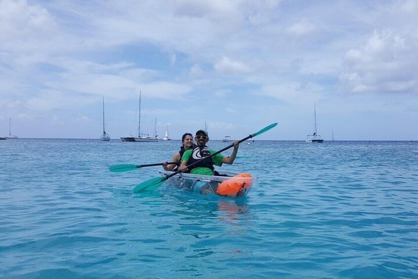 Carlisle Bay Clear Kayak Shipwreck Tour