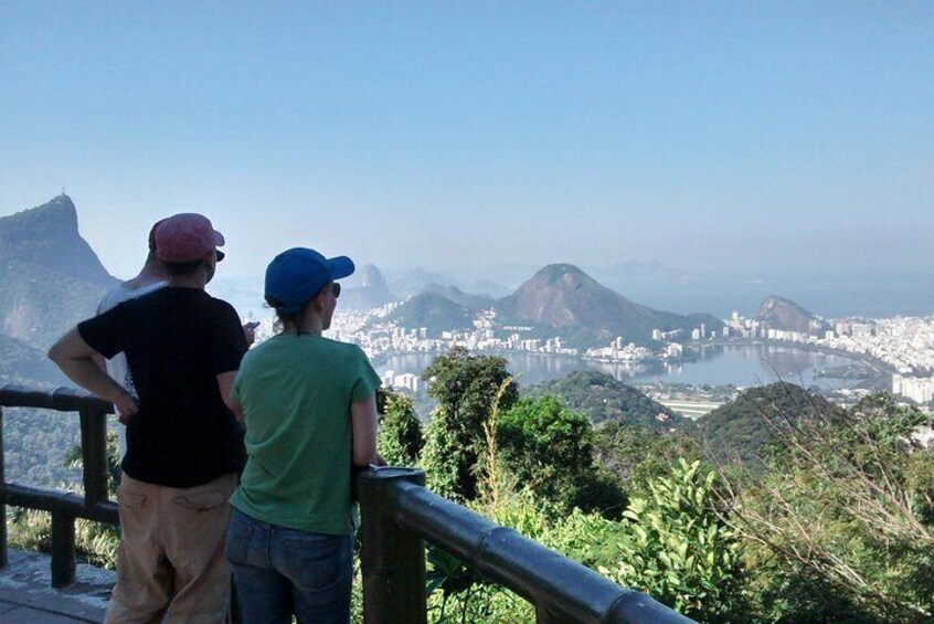 Stop at Chinese View point - One of the classic views of Rio de Janeiro