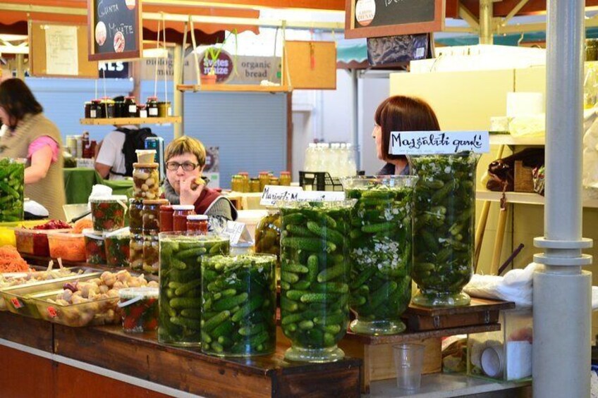 Latvian food tasting tour at Riga Central market