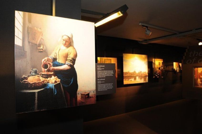 All 37 paintings (reproductions) of Vermeer in one room.