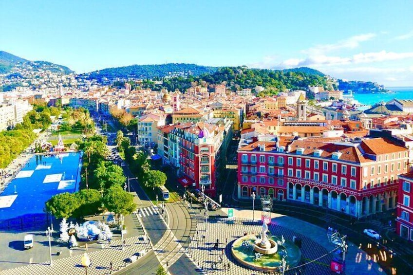 Nice Old Town, Place Massena and Promenade du Paillon