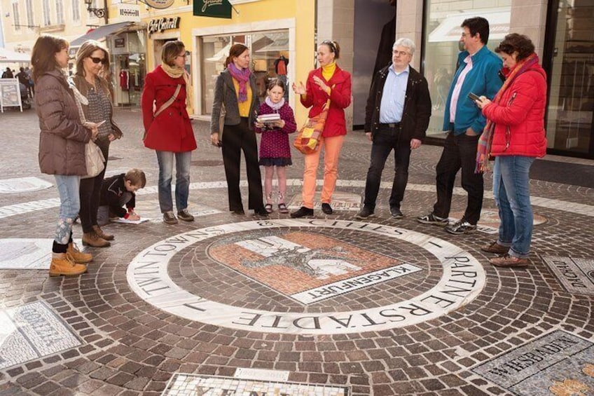 Show item 4 of 8. Parnter cities mosaic in Klagenfurt