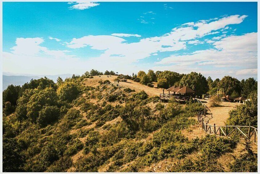 The highest point of the mountain is at Krstovar peak, on 1066 meters 