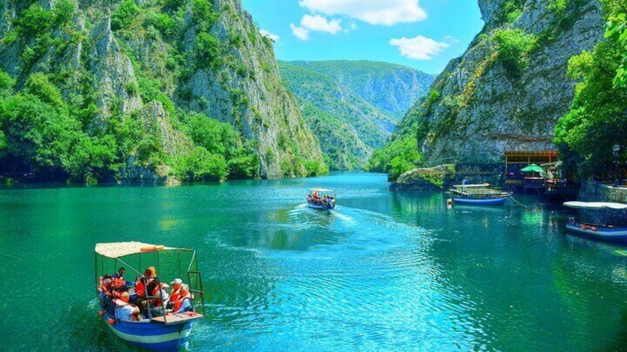 Matka Canyon Boat Escape