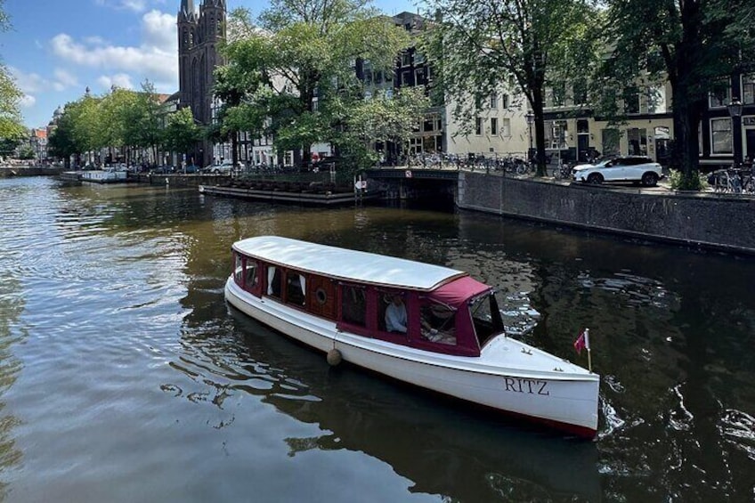 Classic Saloonboat Ritz boatboys Amsterdam