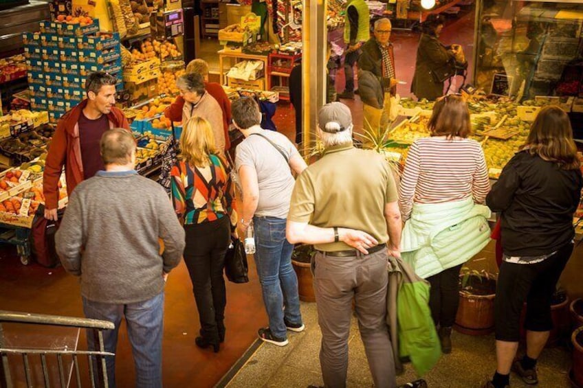 visiting a local market