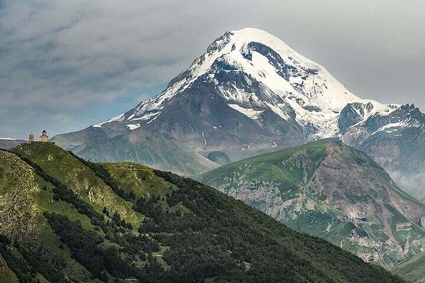 Kazbegi mountain in Summer