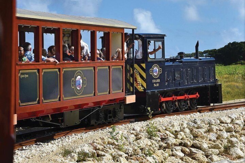 Badger Locomotive Turning The Bend At The Lake