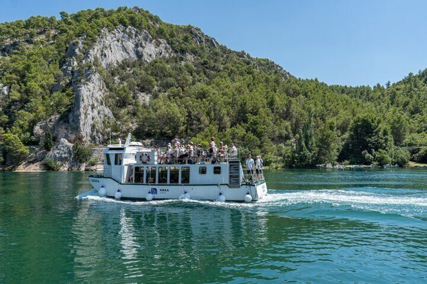Split: Krka Waterfalls Morning/Afternoon with Boat Cruse, Olive Oil & Wine Taste