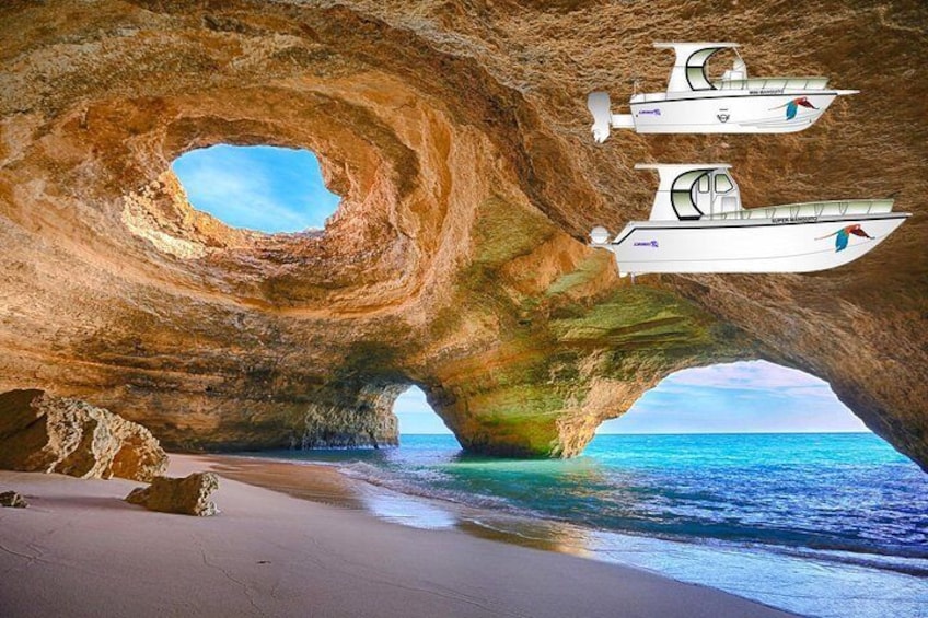 2 Hours Cruise Portimão to Benagil Cave & Marinha Beach