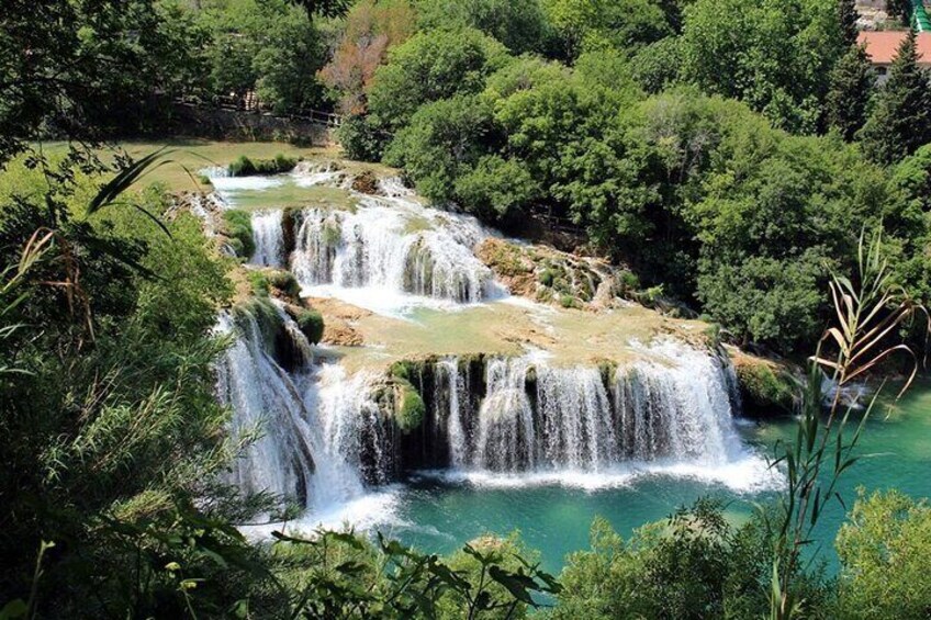 NP Krka Waterfalls Small Group Tour and Wine Tasting from Split or Trogir