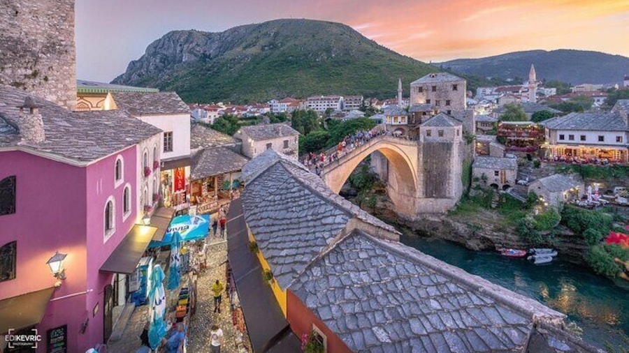 From Split/Trogir: Mostar and Medjugorje Tour with Wine Tasting