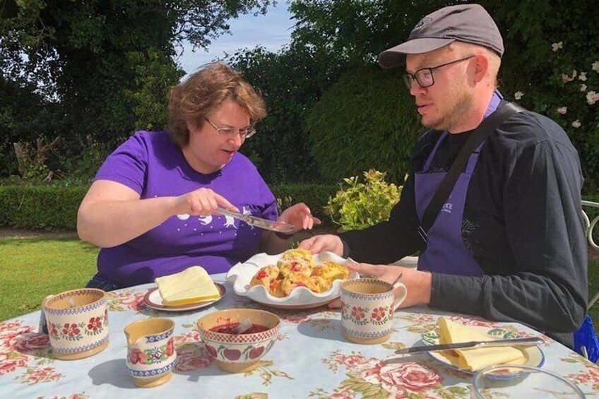 Scones and brown bread in the Irish sunshine