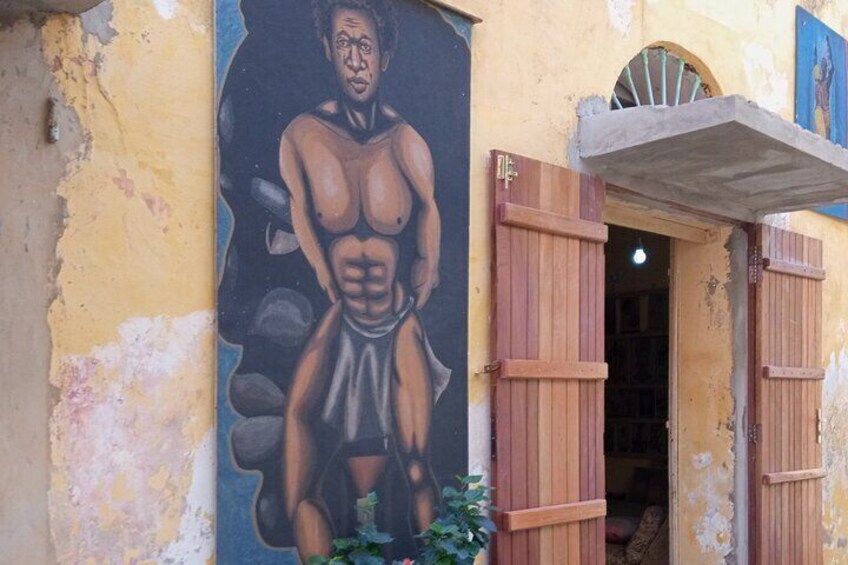 Walking around the streets of Gorée island