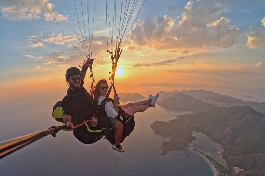 Tandem Paragliding Over Ölüdeniz Beach, Fethiye, Muğla